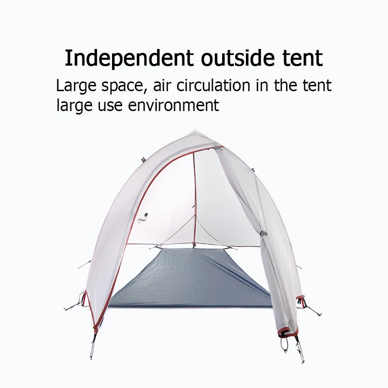 Naturehike Cloud Up 1 Ultralight 1 Person Tent Portable Waterproof 20D 210T Outdoor Hiking Travel Beach Fishing Camping Tent