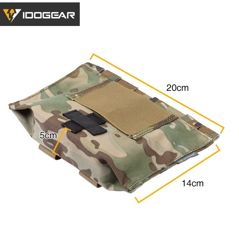 IDOGEAR Tactical Medical Pouch Organizer First Aid Kit Bag MOLLE 9022B Medical Emergency Equipment Airsoft Hunting 3548