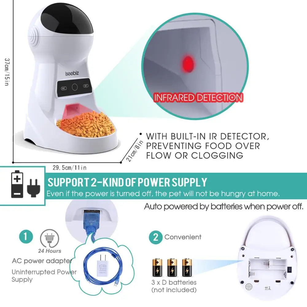 Automatic Pet Feeder With Voice Record