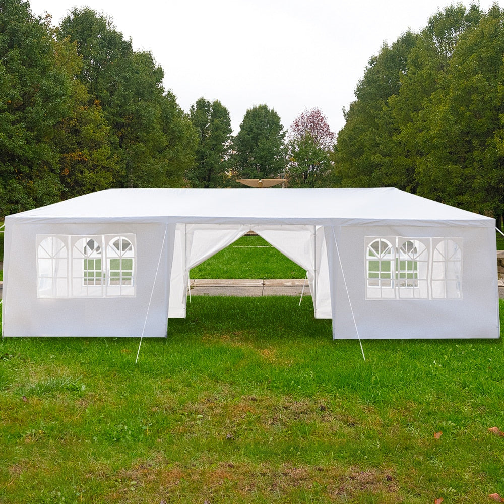 3 x 9m 7/8 Sides Waterproof Tent with Spiral Tube Wedding Tent Outdoor Gazebo Heavy Duty Pavilion Event US Warehouse - DJVWellnessandPets