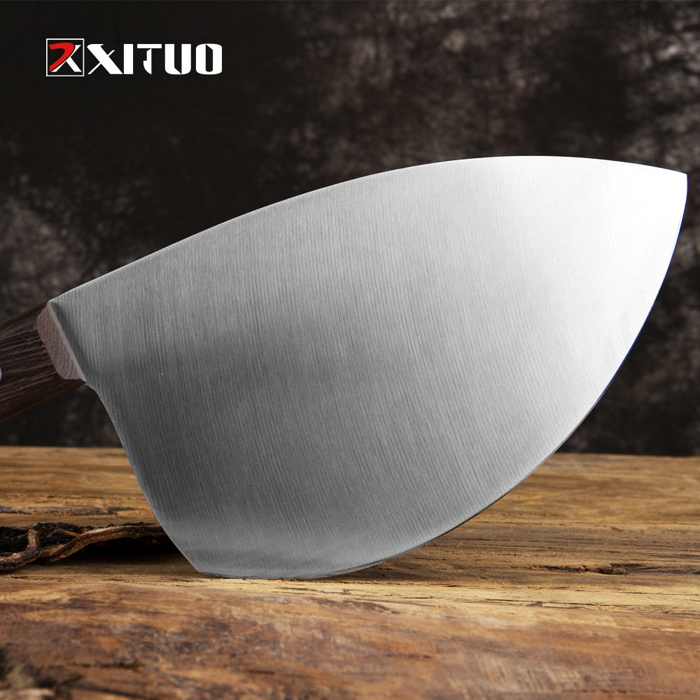 XITUO Sharp kitchen knives Stainless Outdoor Camping Pork Knife Butcher knife Chef Knife Cleaver Cooking Tools Fish knife