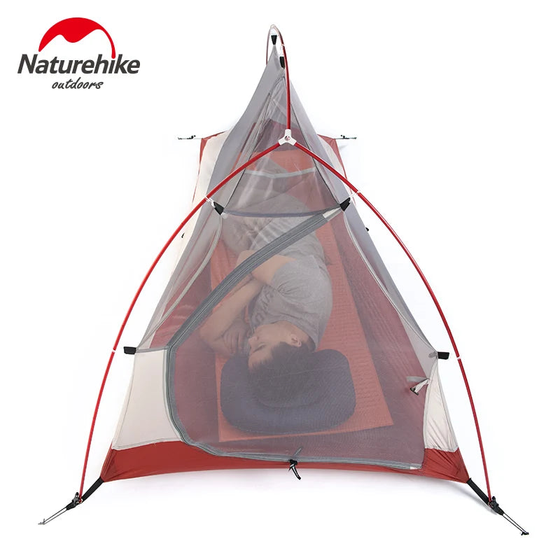 Naturehike Cloud Up 1 Ultralight 1 Person Tent Portable Waterproof 20D 210T Outdoor Hiking Travel Beach Fishing Camping Tent