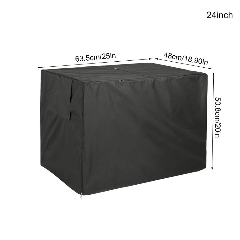 Pet Dog Cage Cover Dustproof Waterproof Kennel Cover Outdoor Foldable Dogs Cage Accessory Rainproof Sunscreen House Cover