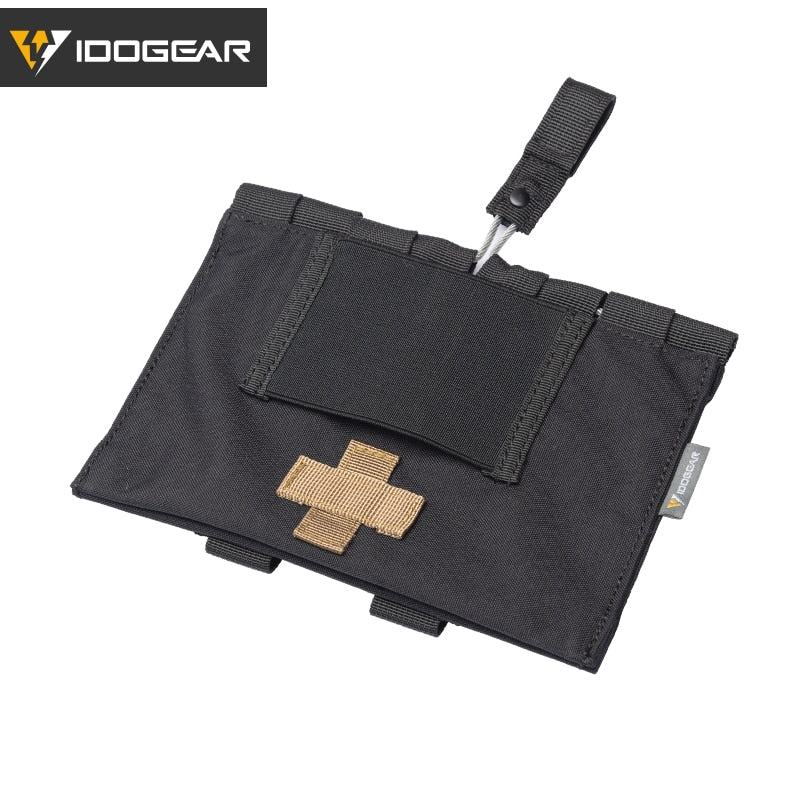 IDOGEAR Tactical Medical Pouch Organizer First Aid Kit Bag MOLLE 9022B Medical Emergency Equipment Airsoft Hunting 3548