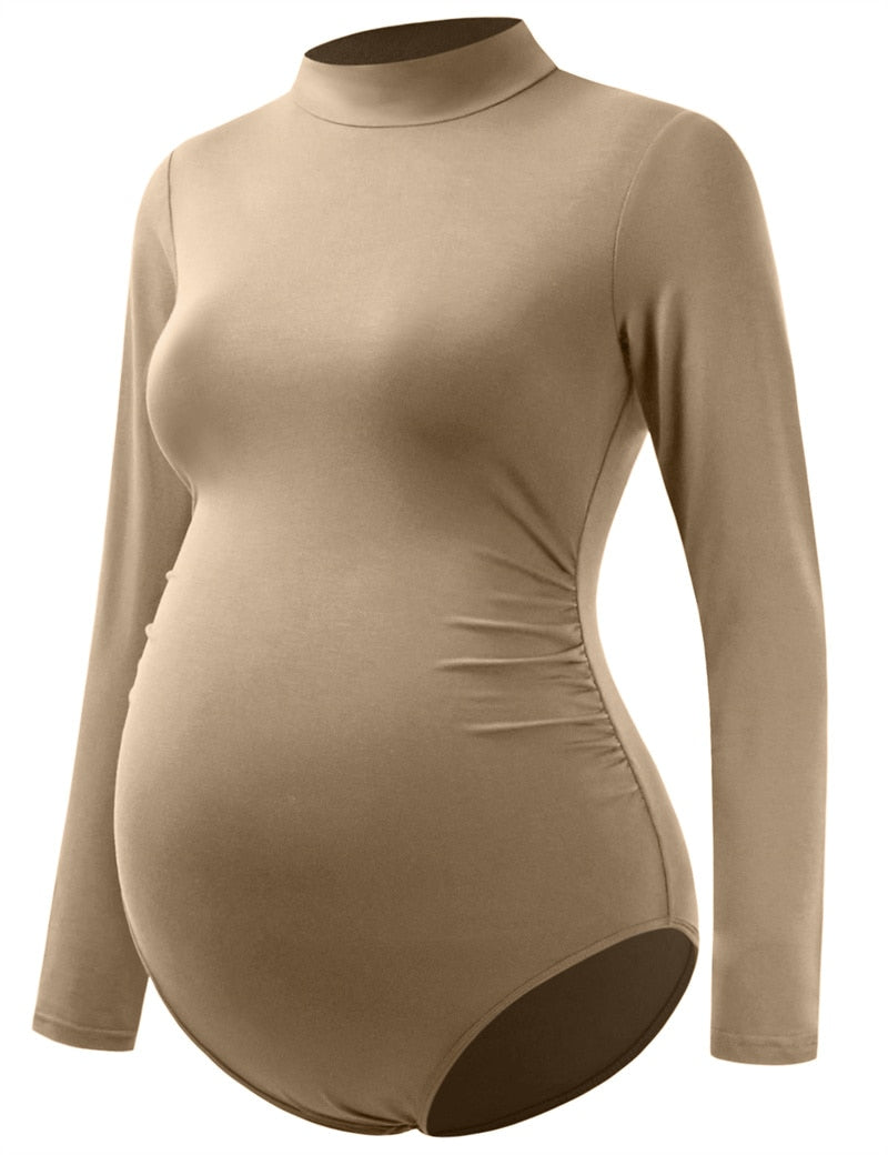 Maternity Bodysuit Pregnant Photo Shoot Long Sleeve Shirt Photography Clothes For Pregnancy Woman Basic Tops