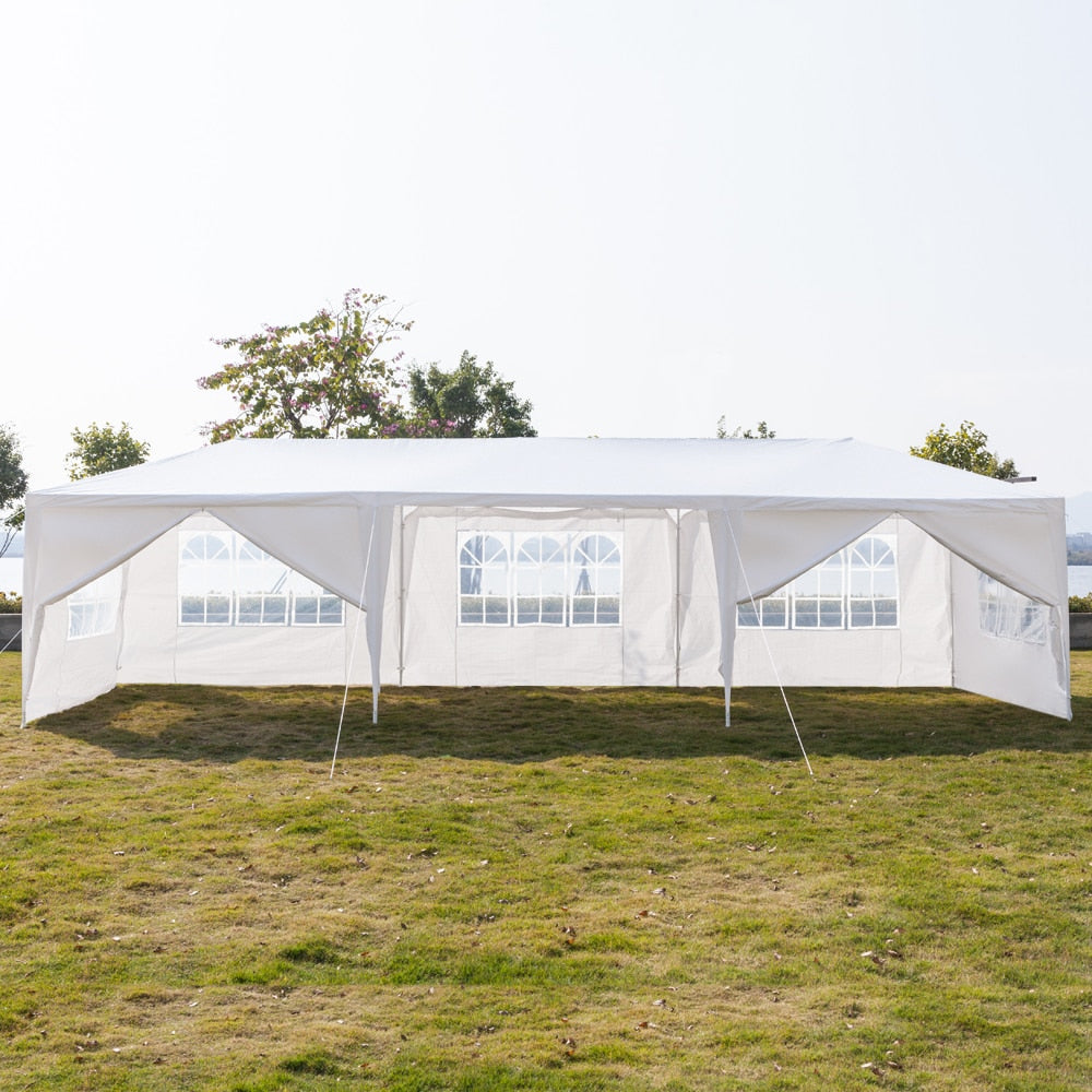 3 x 9m 7/8 Sides Waterproof Tent with Spiral Tube Wedding Tent Outdoor Gazebo Heavy Duty Pavilion Event US Warehouse - DJVWellnessandPets