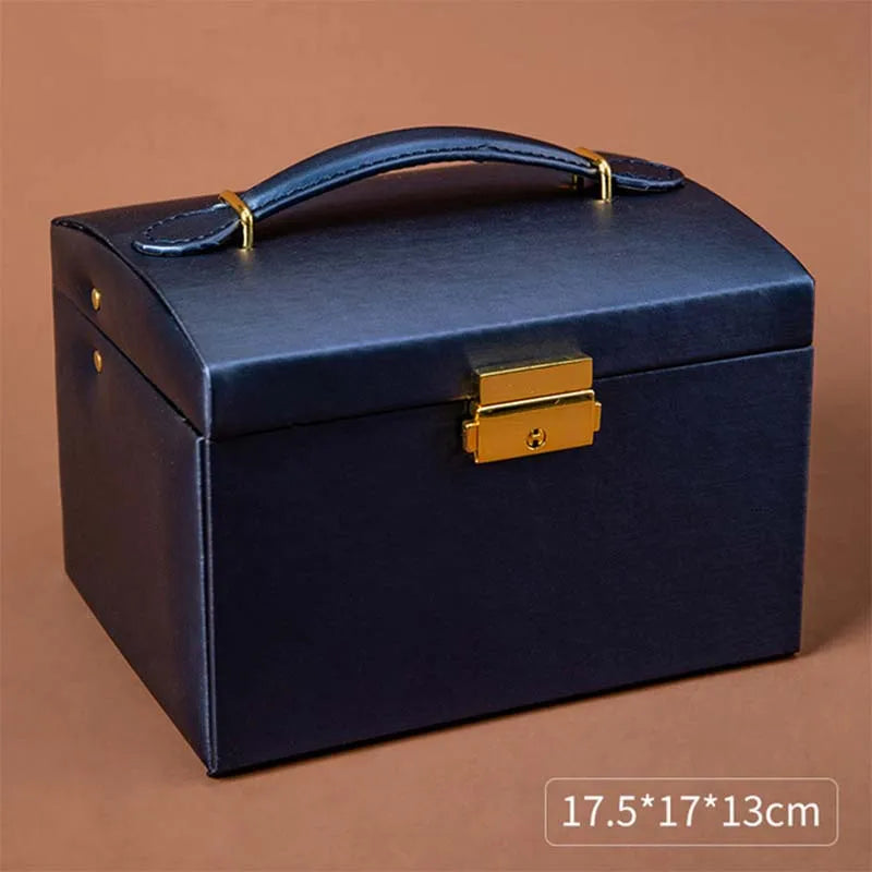 High Capacity Jewelry Box European Style 3 Layers