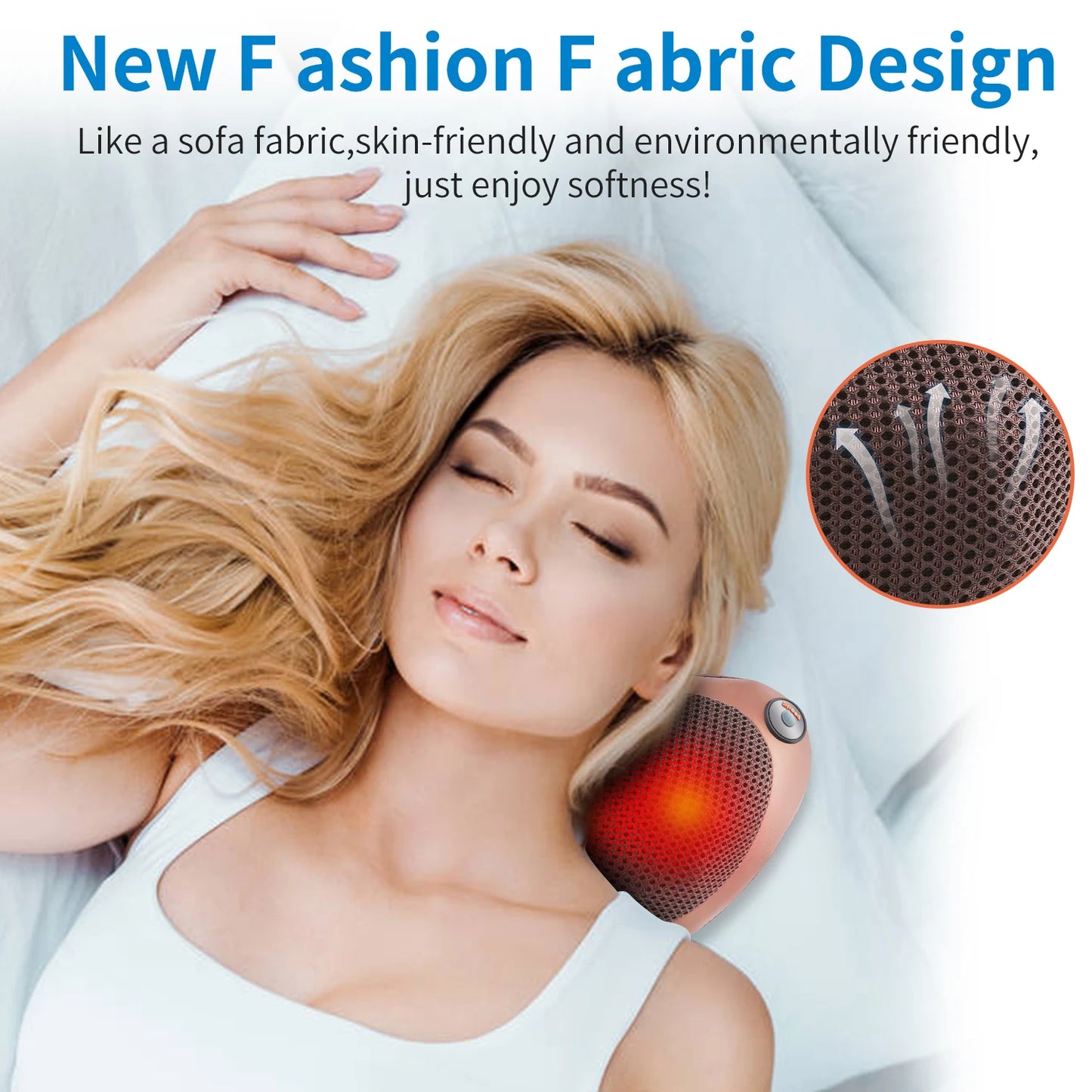 Massage pillow for back, neck and shoulders Electric roller massager