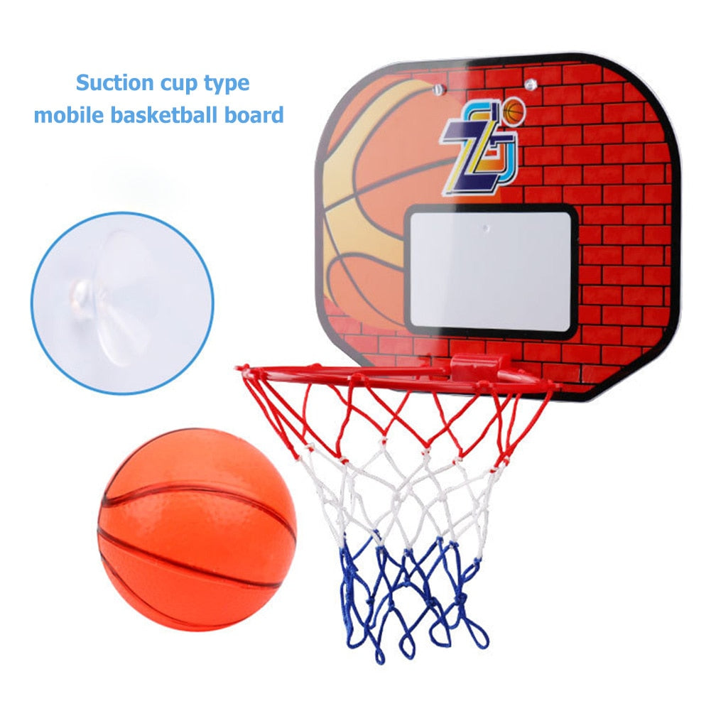 Plastic Basketball Backboard Hoop for Children Kids Set Wall Suction Board Indoor Game Mini Sports Toy Boys Gifts