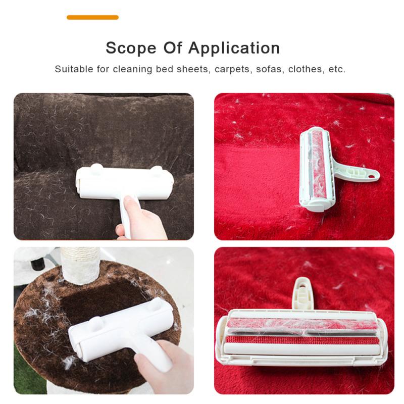 Hot Pet Hair Remover Roller Dog Cat Hair Cleaning Brush Removing Dog Cat Hair From Furniture Carpets Clothing Self-Cleaning Lint