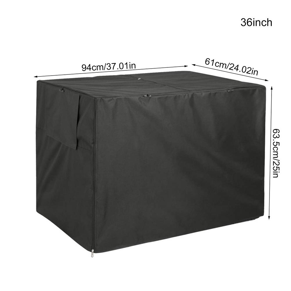 Pet Dog Cage Cover Dustproof Waterproof Kennel Cover Outdoor Foldable Dogs Cage Accessory Rainproof Sunscreen House Cover