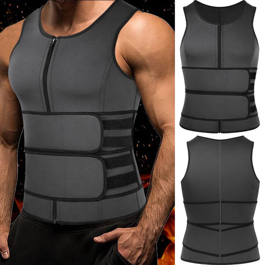 Neoprene Sweat Vest for Men Waist Trainer Vest Adjustable