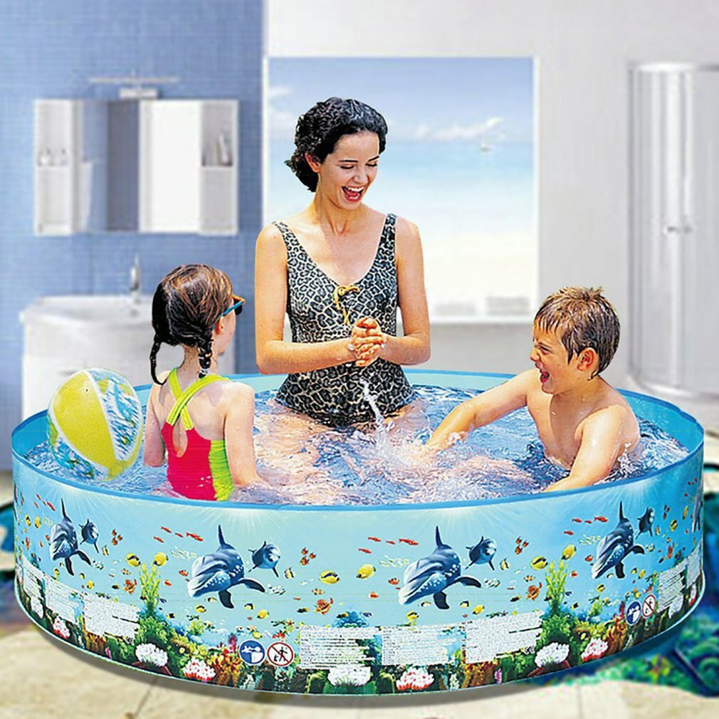 Hot Newest Family Pool Blow Up Pool Swimming Pools Above Ground Folding Round Bathing Tub Outdoor For Adults Kids Fast Delivery