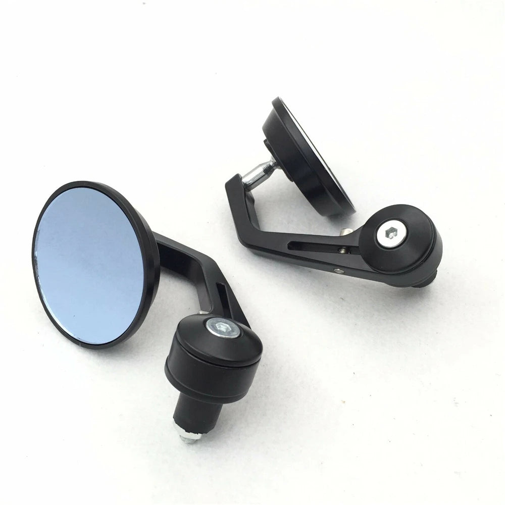 Aftermarket free shipping motorcycle parts Adjustable Round Street Bike Bar End Mirror 7/8" For Honda Kawasaki harley davidson