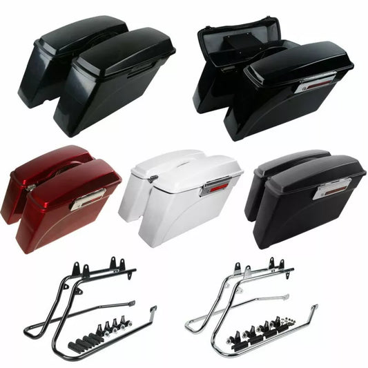 Motorcycle Hard Saddlebags Saddle Bag Trunk Conversion Bracket Mounts For Harley Davidson Softail 1984-2016 2014 2015