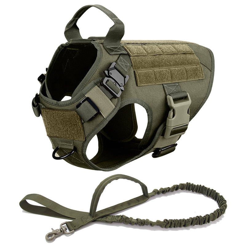 Tactical Dog Harness Pet German Shepherd K9 Malinois Training Vest Dog Harness and Leash Set For All Breeds Dogs