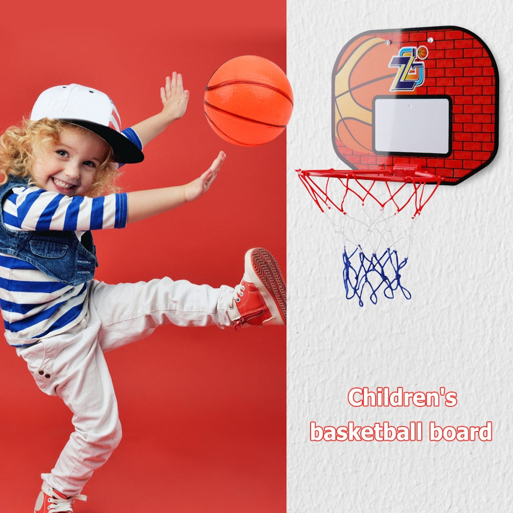 Plastic Basketball Backboard Hoop for Children Kids Set Wall Suction Board Indoor Game Mini Sports Toy Boys Gifts