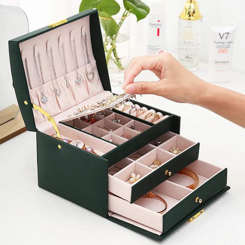 PU Leather Jewelry Organizer Portable