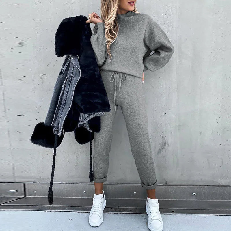 Hoodies Suit Winter Spring Solid Casual Tracksuit