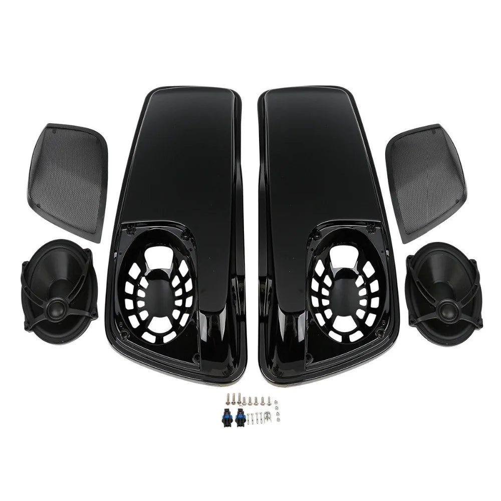 Motorcycle Saddlebag Lids W/ 5"X7" Speakers For Harley Touring Electra Street Glide 2014-2023 2020