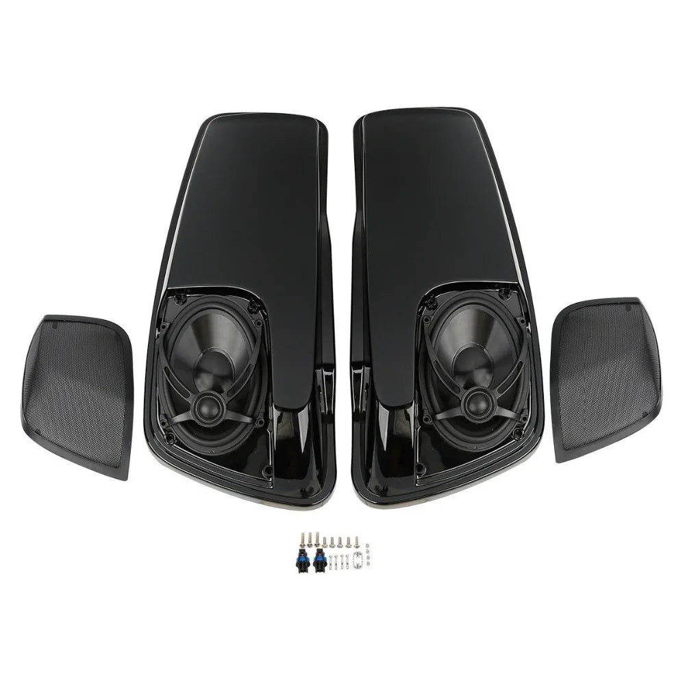 Motorcycle Saddlebag Lids W/ 5"X7" Speakers For Harley Touring Electra Street Glide 2014-2023 2020