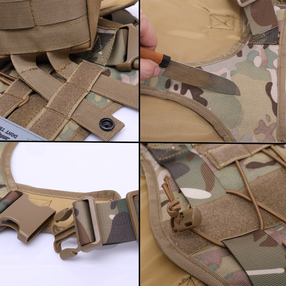 Tactical Dog Harnesses Pet Training Vest Dog Harness And Leash Set For Small Medium Big Dogs Walking Hunting Free Shipping Items