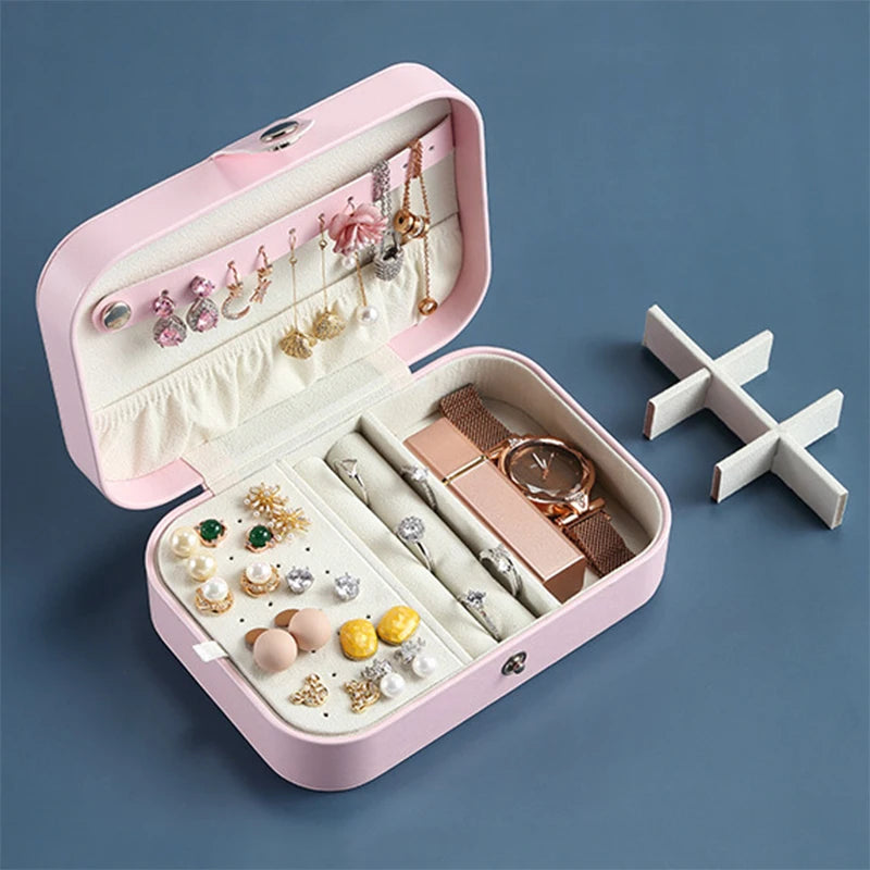 PU Leather Jewelry Storage Box Portable