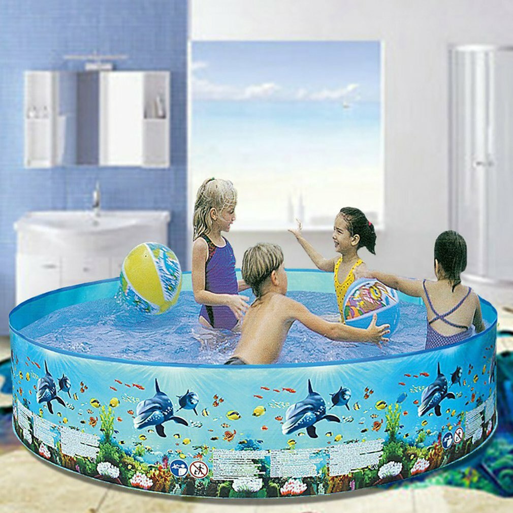 Hot Newest Family Pool Blow Up Pool Swimming Pools Above Ground Folding Round Bathing Tub Outdoor For Adults Kids Fast Delivery