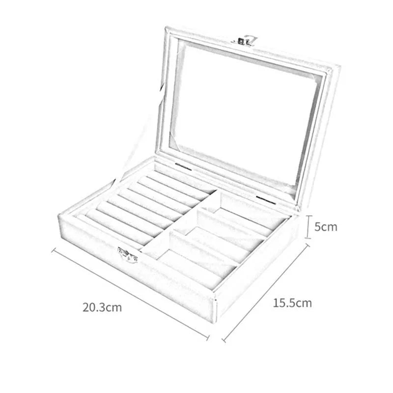 Hot Sales Fashion Portable Velvet Jewelry Box