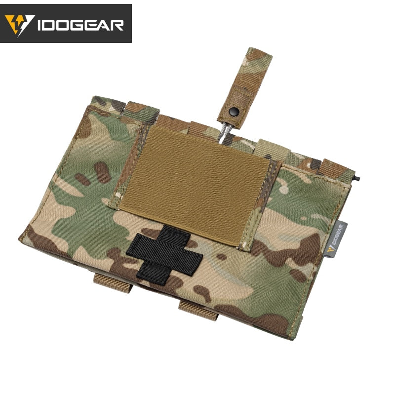 IDOGEAR Tactical Medical Pouch Organizer First Aid Kit Bag MOLLE 9022B Medical Emergency Equipment Airsoft Hunting 3548