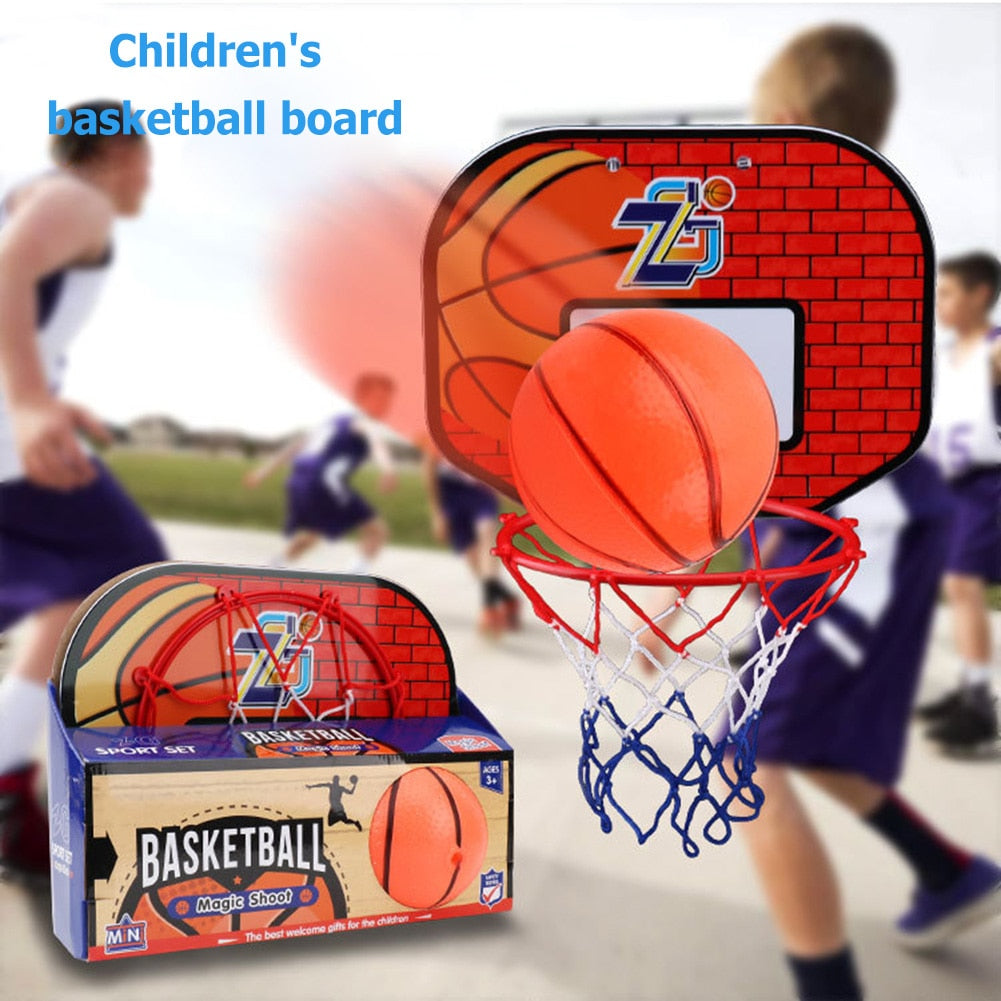 Plastic Basketball Backboard Hoop for Children Kids Set Wall Suction Board Indoor Game Mini Sports Toy Boys Gifts