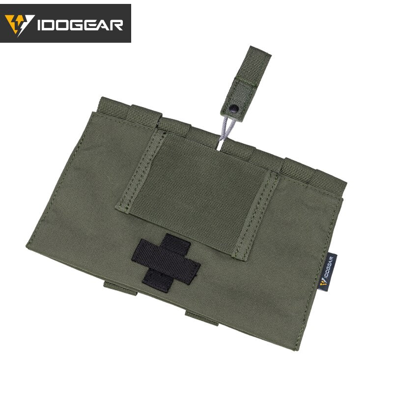 IDOGEAR Tactical Medical Pouch Organizer First Aid Kit Bag MOLLE 9022B Medical Emergency Equipment Airsoft Hunting 3548