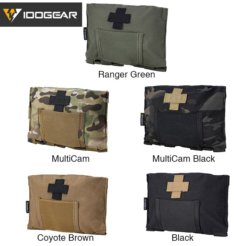 IDOGEAR Tactical Medical Pouch Organizer First Aid Kit Bag MOLLE 9022B Medical Emergency Equipment Airsoft Hunting 3548