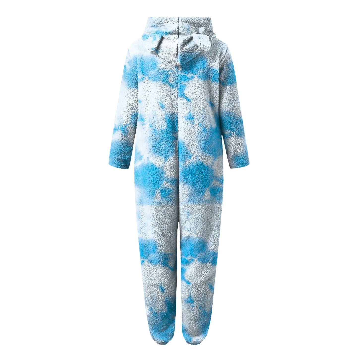 Winter Warm Tie Dye Pyjamas Women Onesize