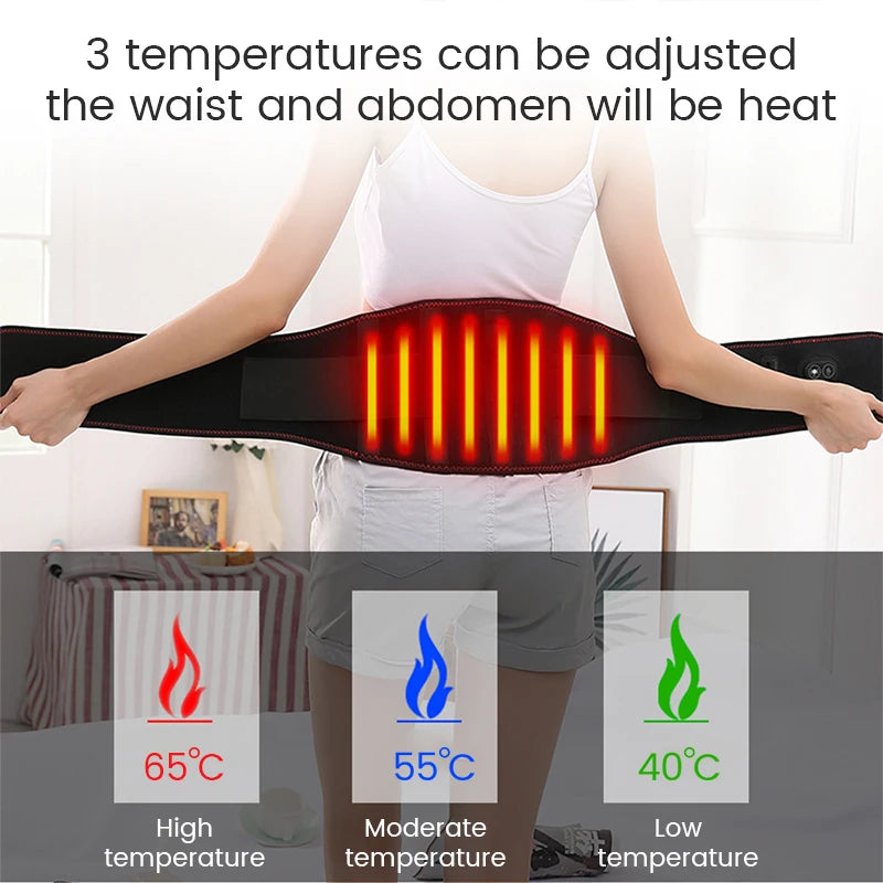 Electric Waist Posture Corrector Infrared Heating Massage Belt