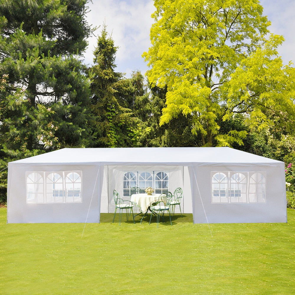 3 x 9m 7/8 Sides Waterproof Tent with Spiral Tube Wedding Tent Outdoor Gazebo Heavy Duty Pavilion Event US Warehouse - DJVWellnessandPets