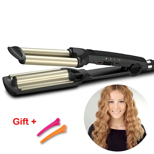 Hair Crimper Curling Iron Ceramic Waver