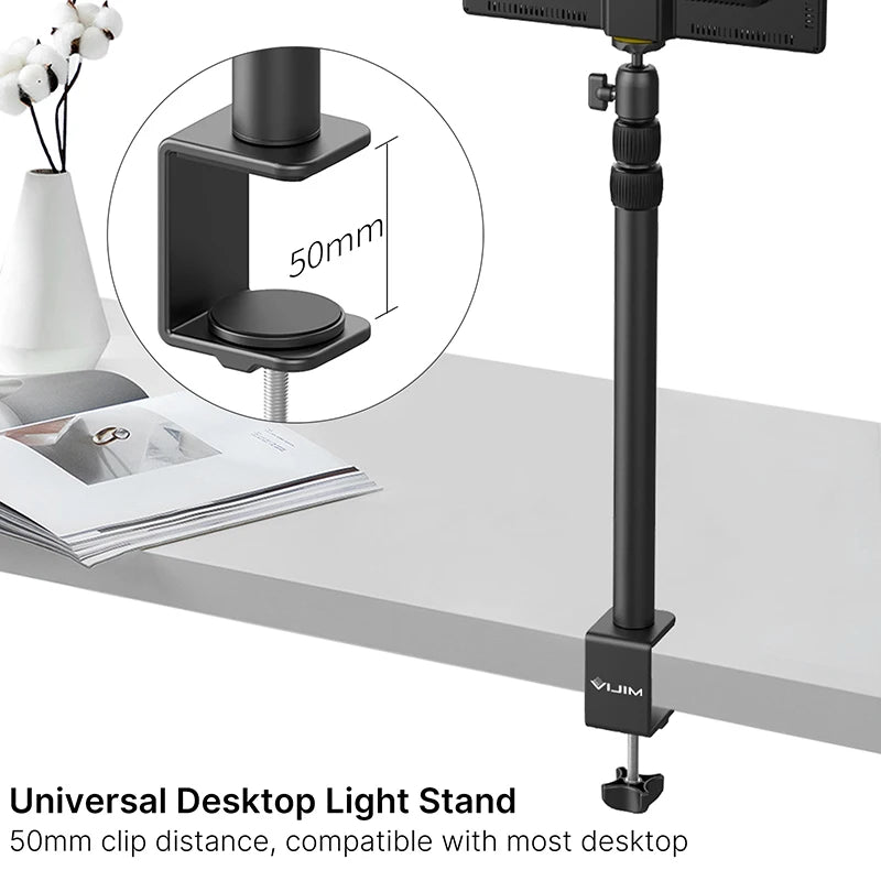 VIJIM LS01 Extend C Tripod Clamp 90cm Desk Light