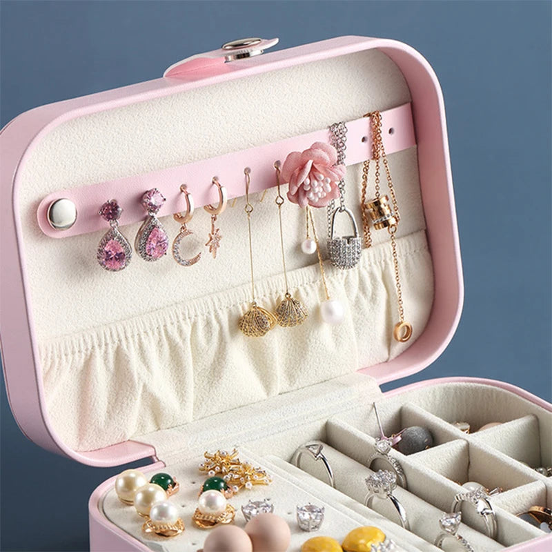 PU Leather Jewelry Storage Box Portable