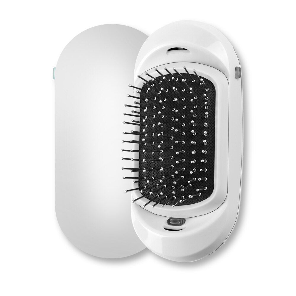 New Version Ionic Hairbrush Portable Negative Ions Product Electric Massage Hairbrush Anti-static Hair Brush