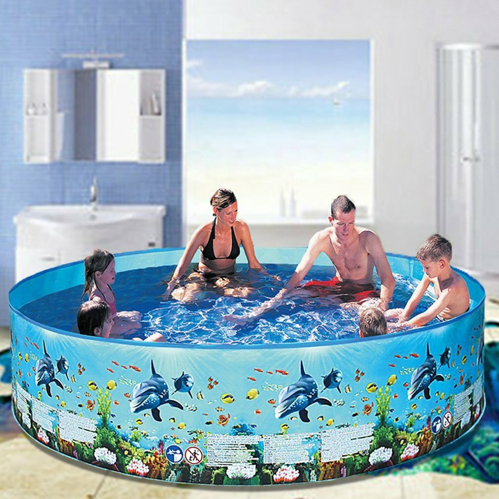 Hot Newest Family Pool Blow Up Pool Swimming Pools Above Ground Folding Round Bathing Tub Outdoor For Adults Kids Fast Delivery