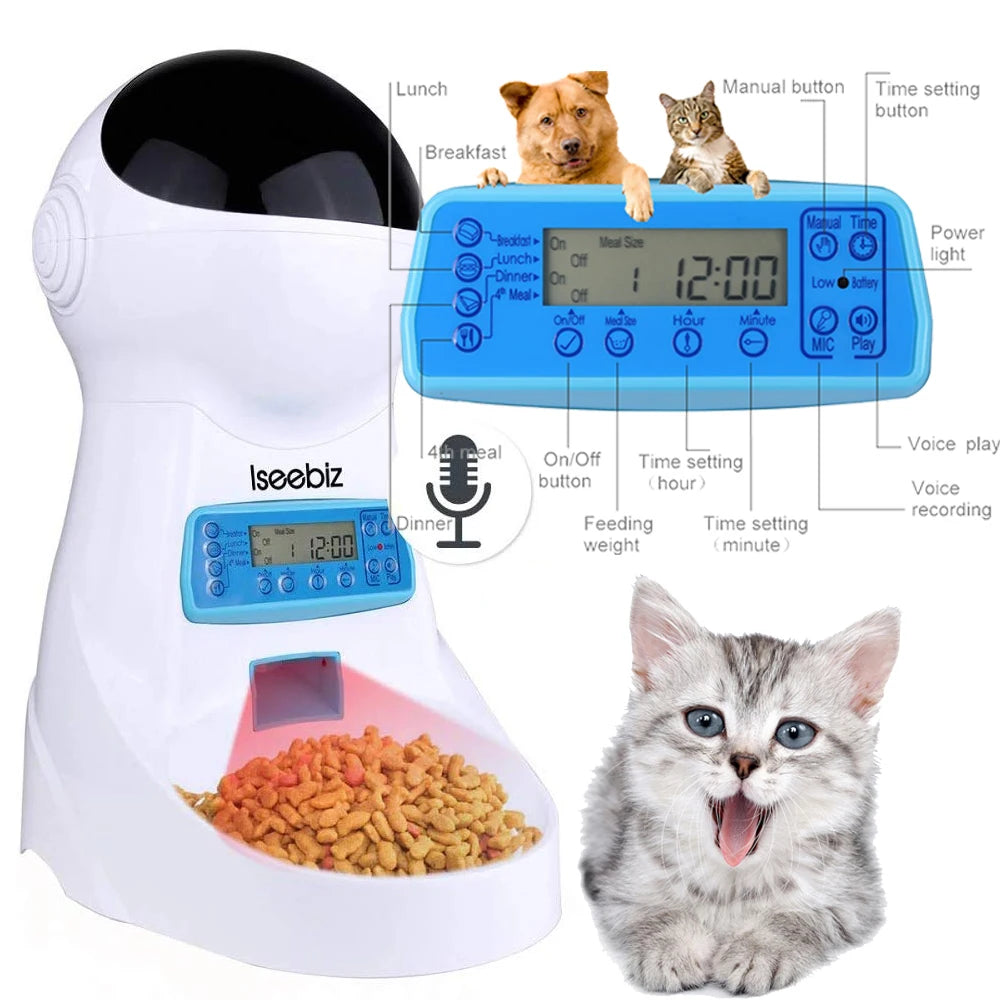 Automatic Pet Feeder With Voice Record