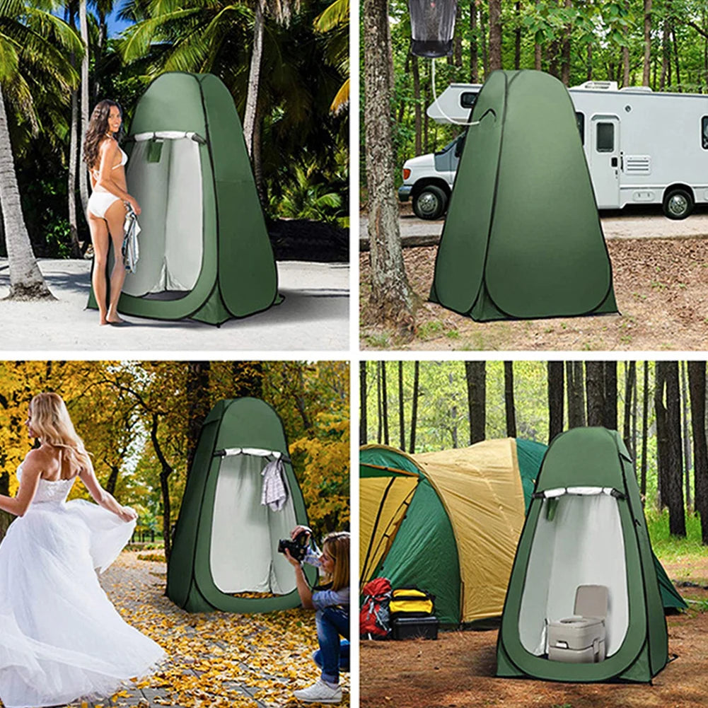 Outdoor Camping Shower Tent Portable Folding Bath Tent Mobile Toilet Fishing Photography Tent Camping Hiking Travel Bath Tents