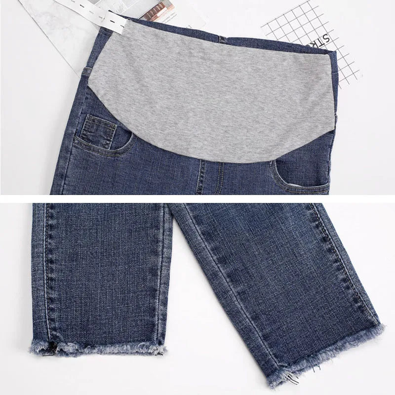 Denim Jeans Maternity Pants Skinny Stretch