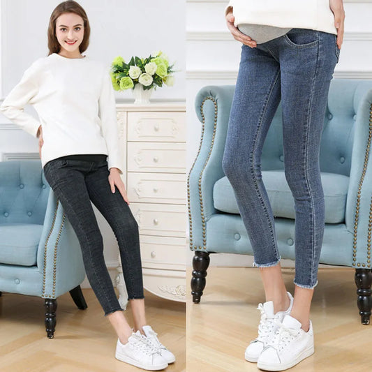 Denim Jeans Maternity Pants Skinny Stretch