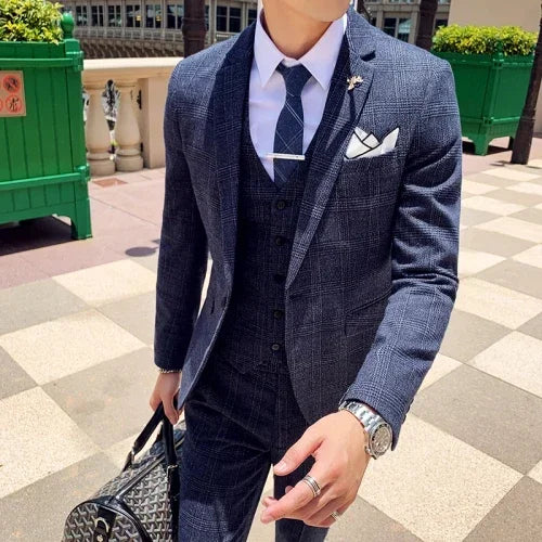 Men's Suit Jacket Vest Pants Fashion