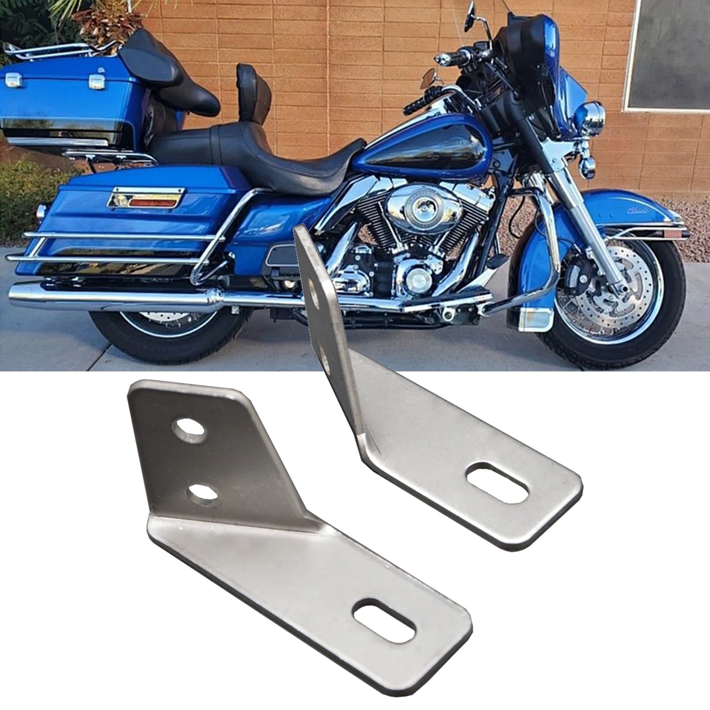 For Harley-Davidson Touring FLHT Right & Left Side Broken Fender Struts Plate Saddlebag Support Bracket  Motorcycle Accessories