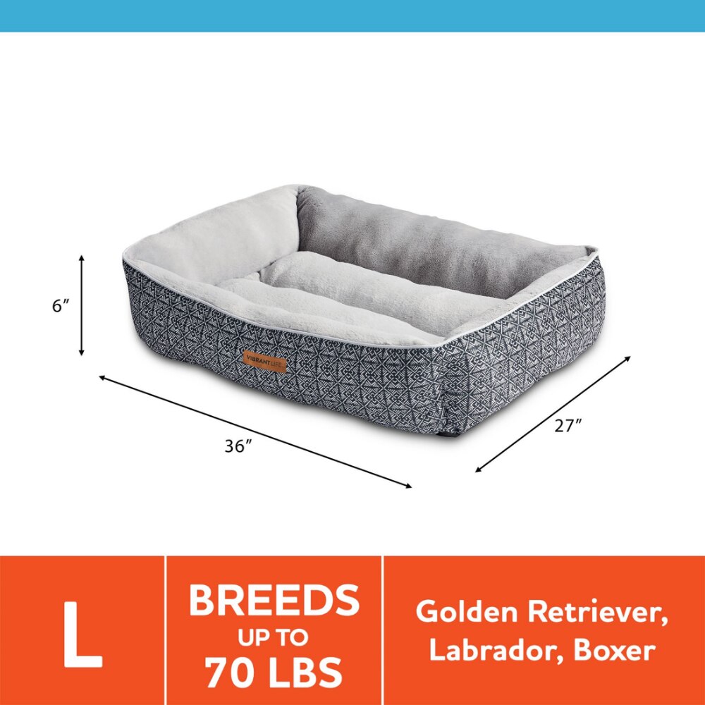 Lounger Pet Bed, Large, 36&quot; x 27&quot; - DJVWellnessandPets