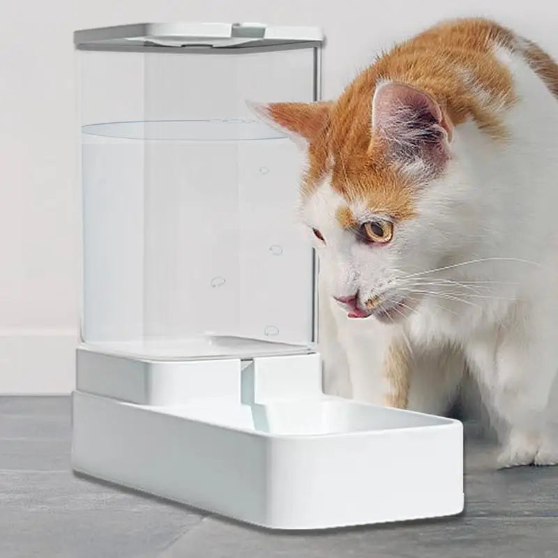 Cat Feeder Automatic Gravity Pet Feeder Bowl 3.8L Dog Cat