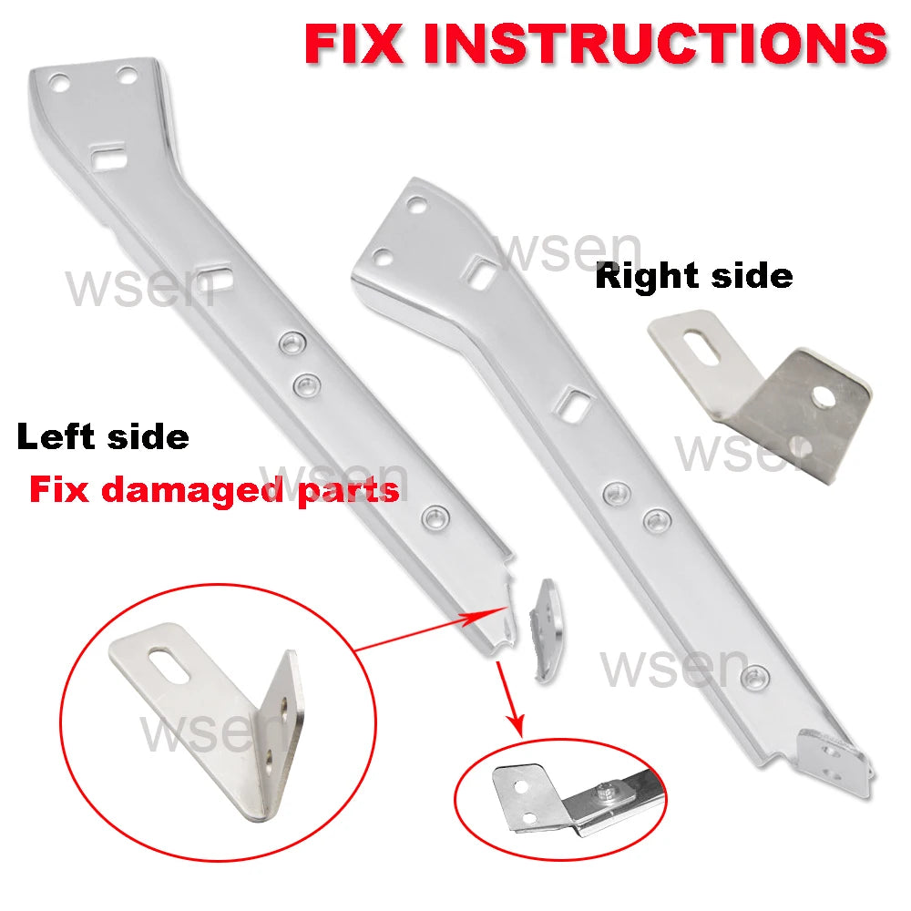 Motorcycle Accessories For Harley-Davidson Touring FLHT Right & Left Side Broken Fender Struts Plate Saddlebag Support Bracket